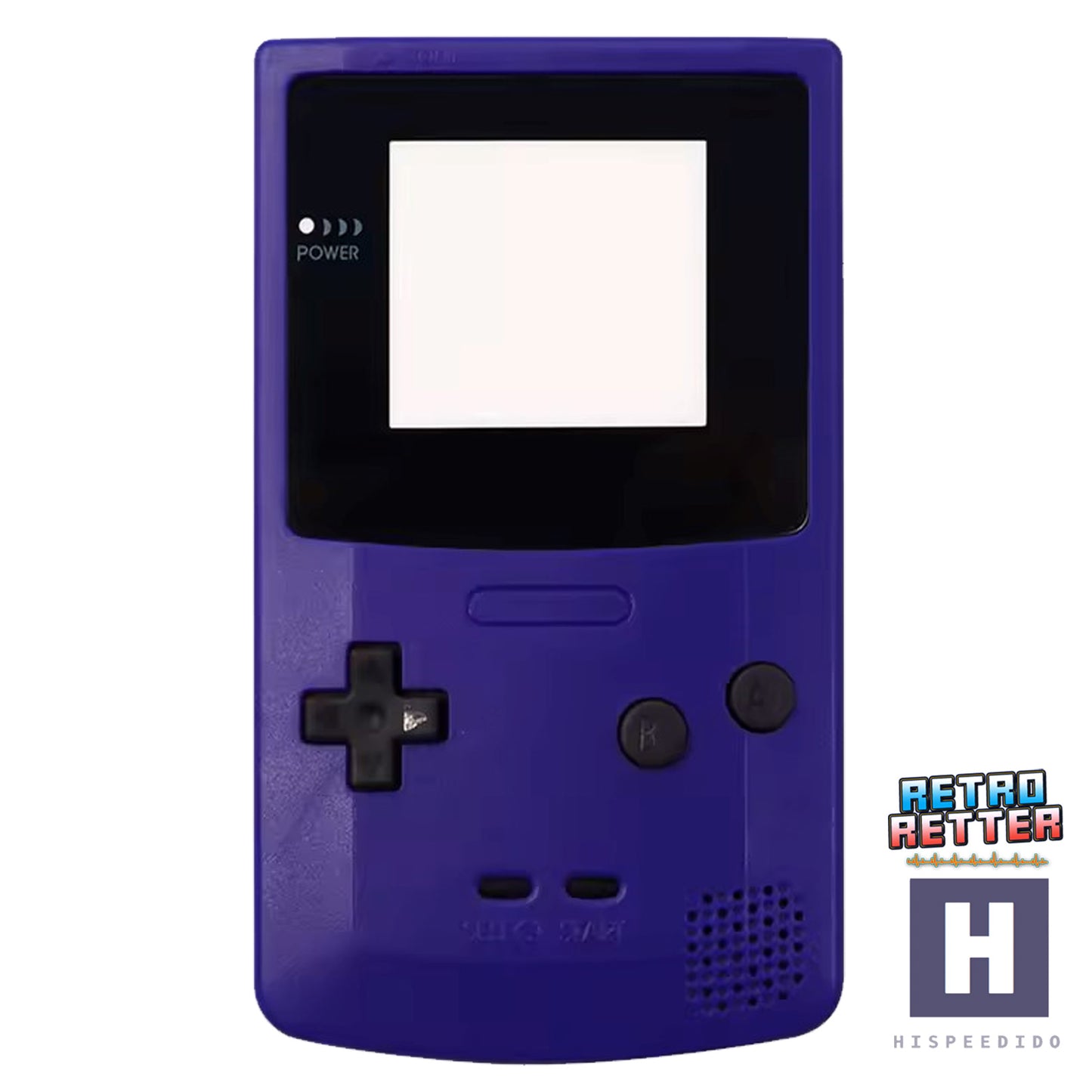 HISPEEDIDO GBC Gehäuse für Q10 AMOLED IPS Display Set für GameBoy Color