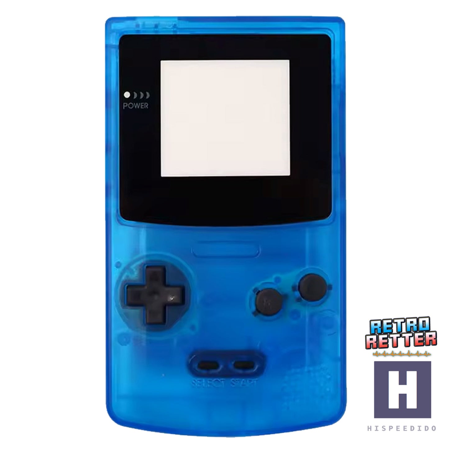 HISPEEDIDO GBC Gehäuse für Q10 AMOLED IPS Display Set für GameBoy Color