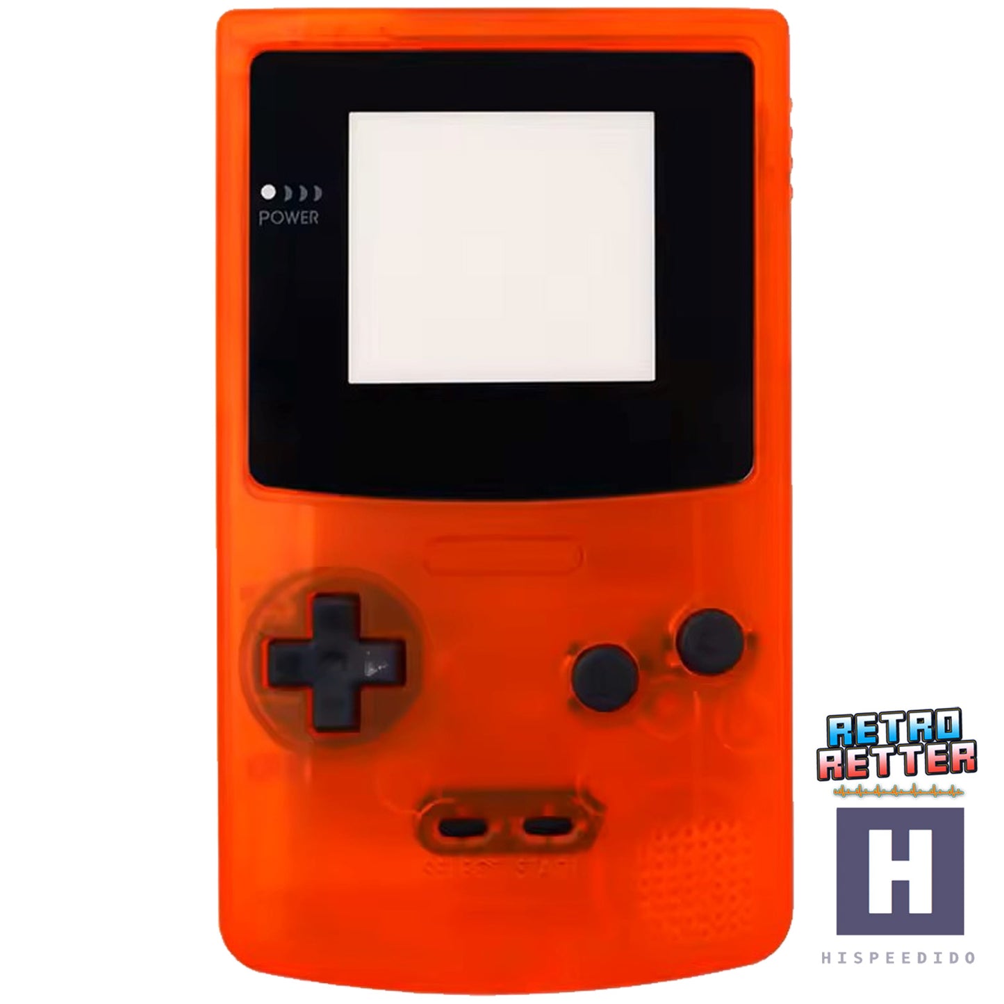 HISPEEDIDO GBC Gehäuse für Q10 AMOLED IPS Display Set für GameBoy Color