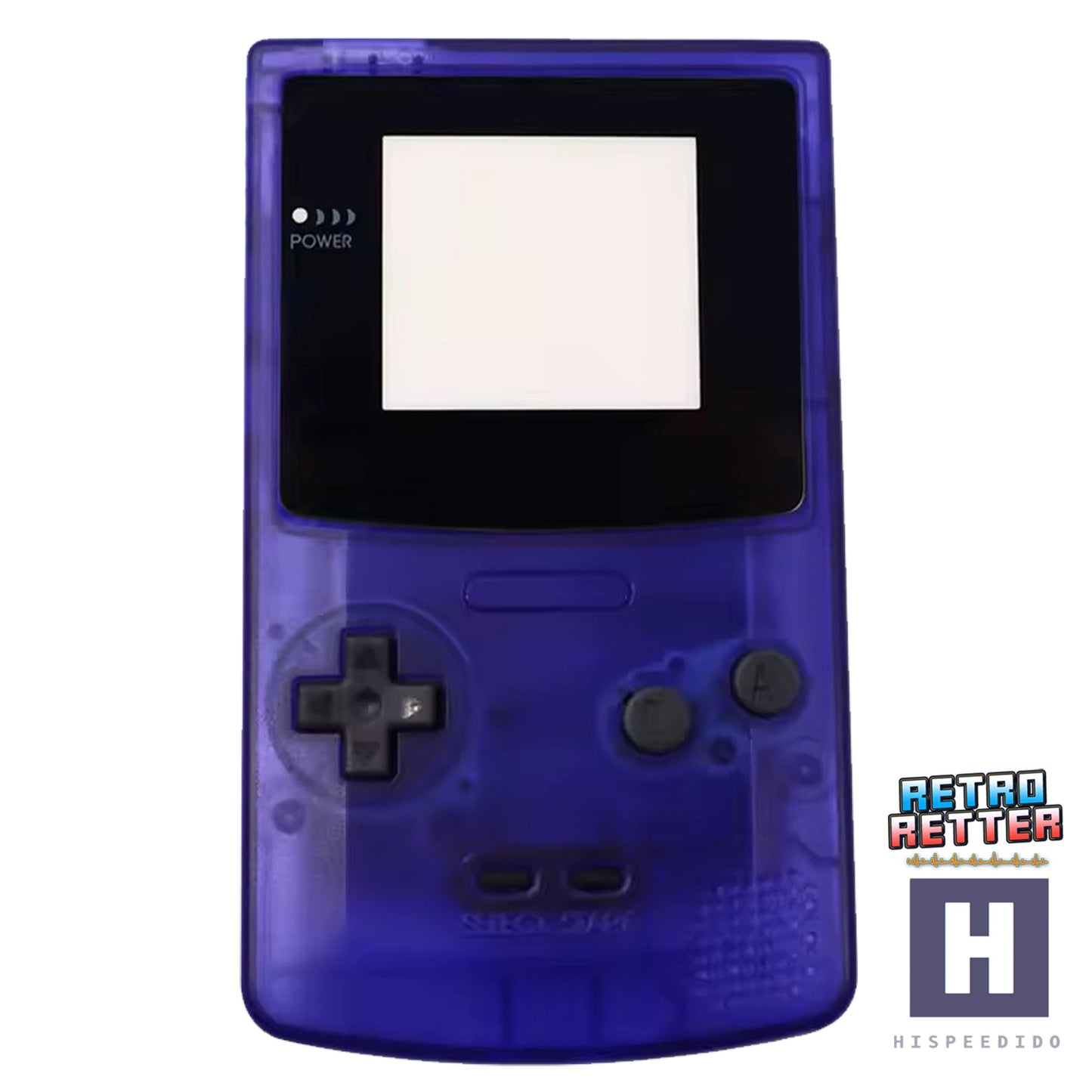 HISPEEDIDO GBC Gehäuse für Q10 AMOLED IPS Display Set für GameBoy Color