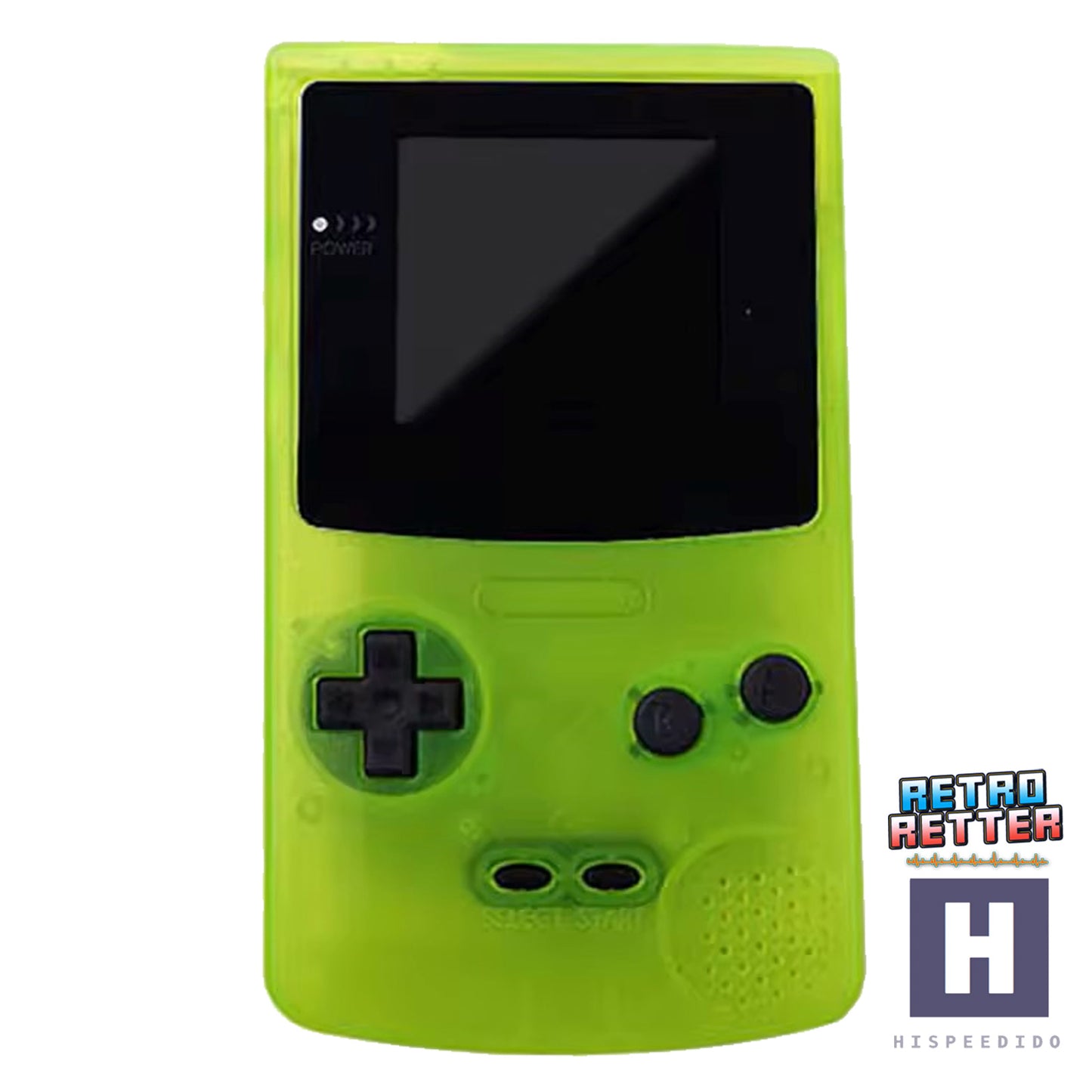 HISPEEDIDO GBC Gehäuse für Q10 AMOLED IPS Display Set für GameBoy Color