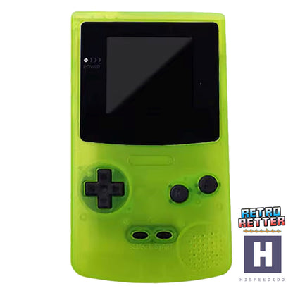 HISPEEDIDO GBC Gehäuse für Q10 AMOLED IPS Display Set für GameBoy Color