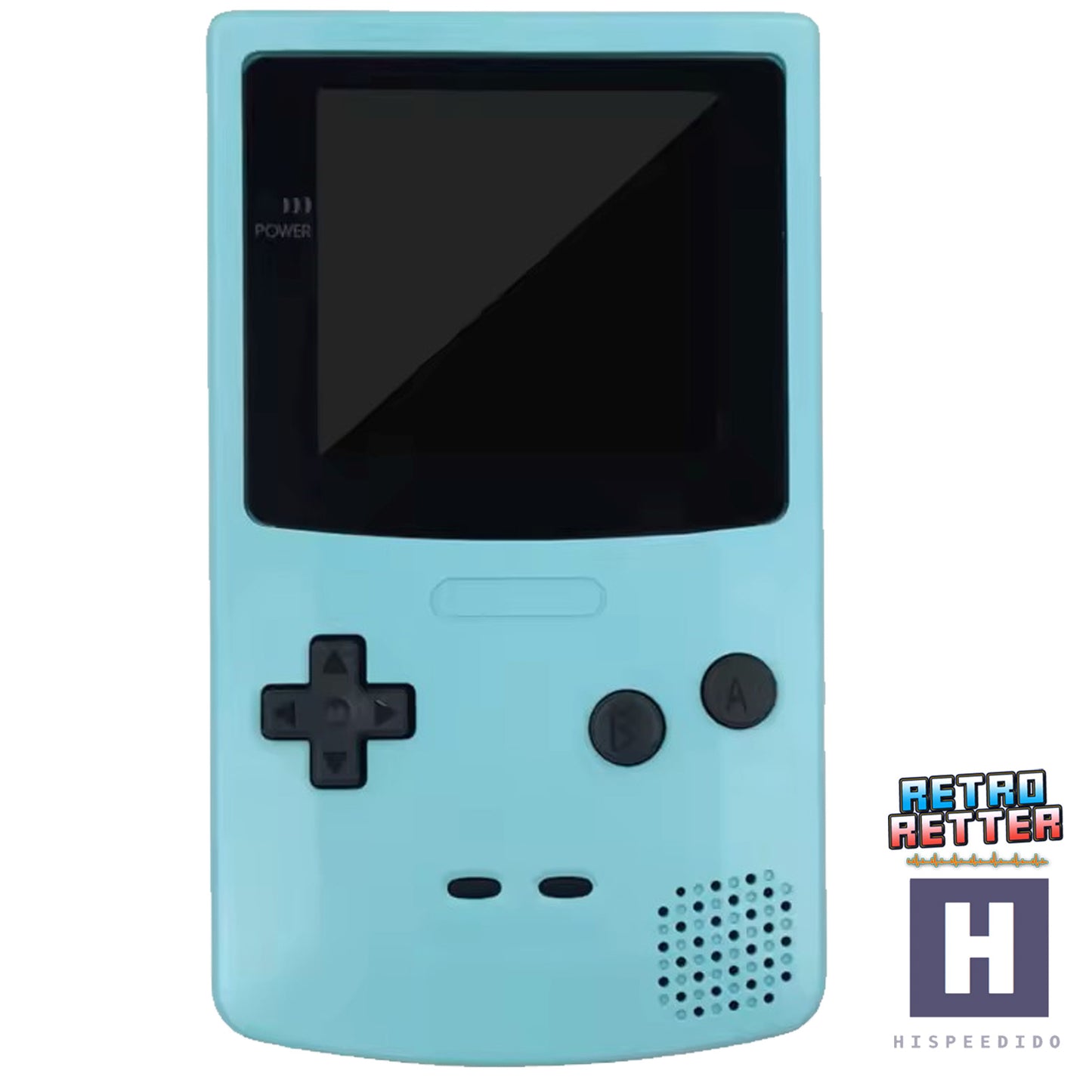 HISPEEDIDO GBC Gehäuse für Q10 AMOLED IPS Display Set für GameBoy Color
