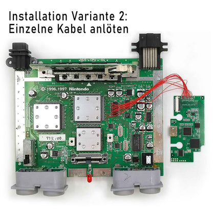 HISPEEDIDO N64 HDMI Mod Umbau Set mit OSD für Nintendo 64