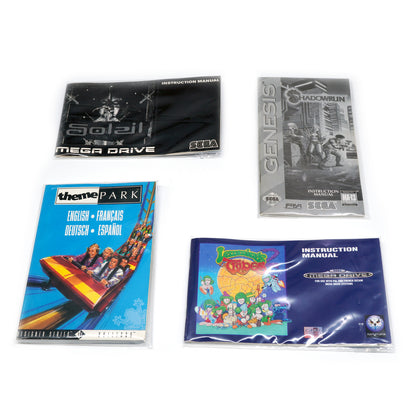 Hüllen für Mega Drive Spiele Anleitungen