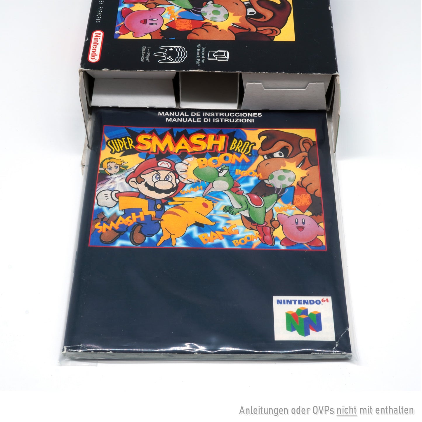Hüllen für Nintendo 64 Spiele Anleitungen