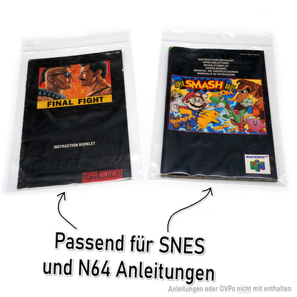 Hüllen für Nintendo 64 Spiele Anleitungen