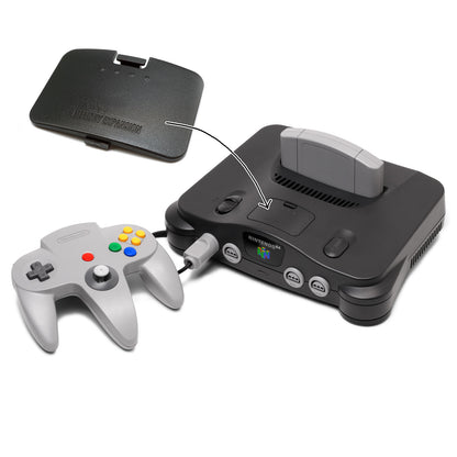 N64 Jumper Pak Schacht Abdeckung - Schwarz