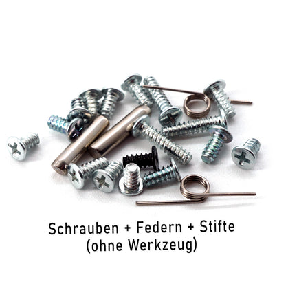 Schrauben Set für Nintendo DS Lite (NDSL) mit Federn und Stiften