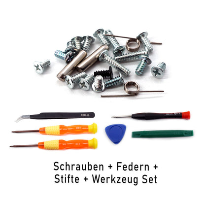 Schrauben Set für Nintendo DS Lite (NDSL) mit Federn und Stiften