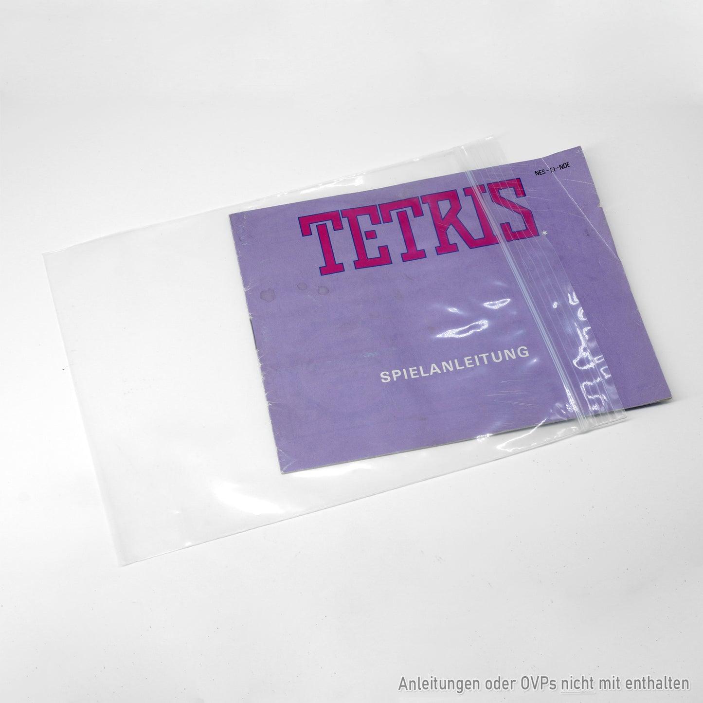 Hüllen für Nintendo NES Spiele Anleitungen