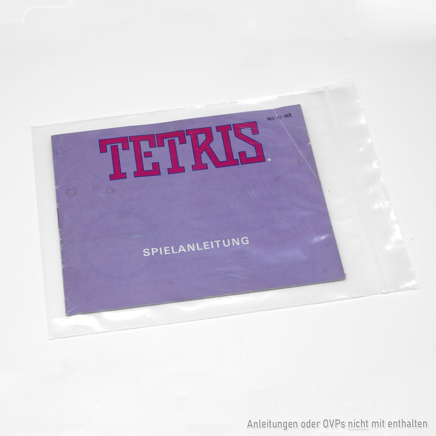 Hüllen für Nintendo NES Spiele Anleitungen