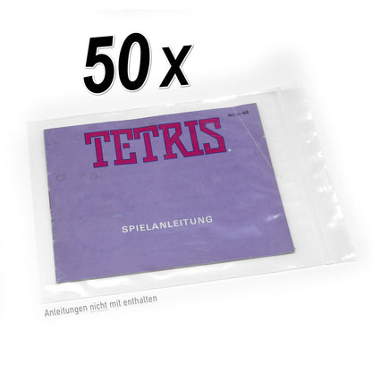 Hüllen für Nintendo NES Spiele Anleitungen