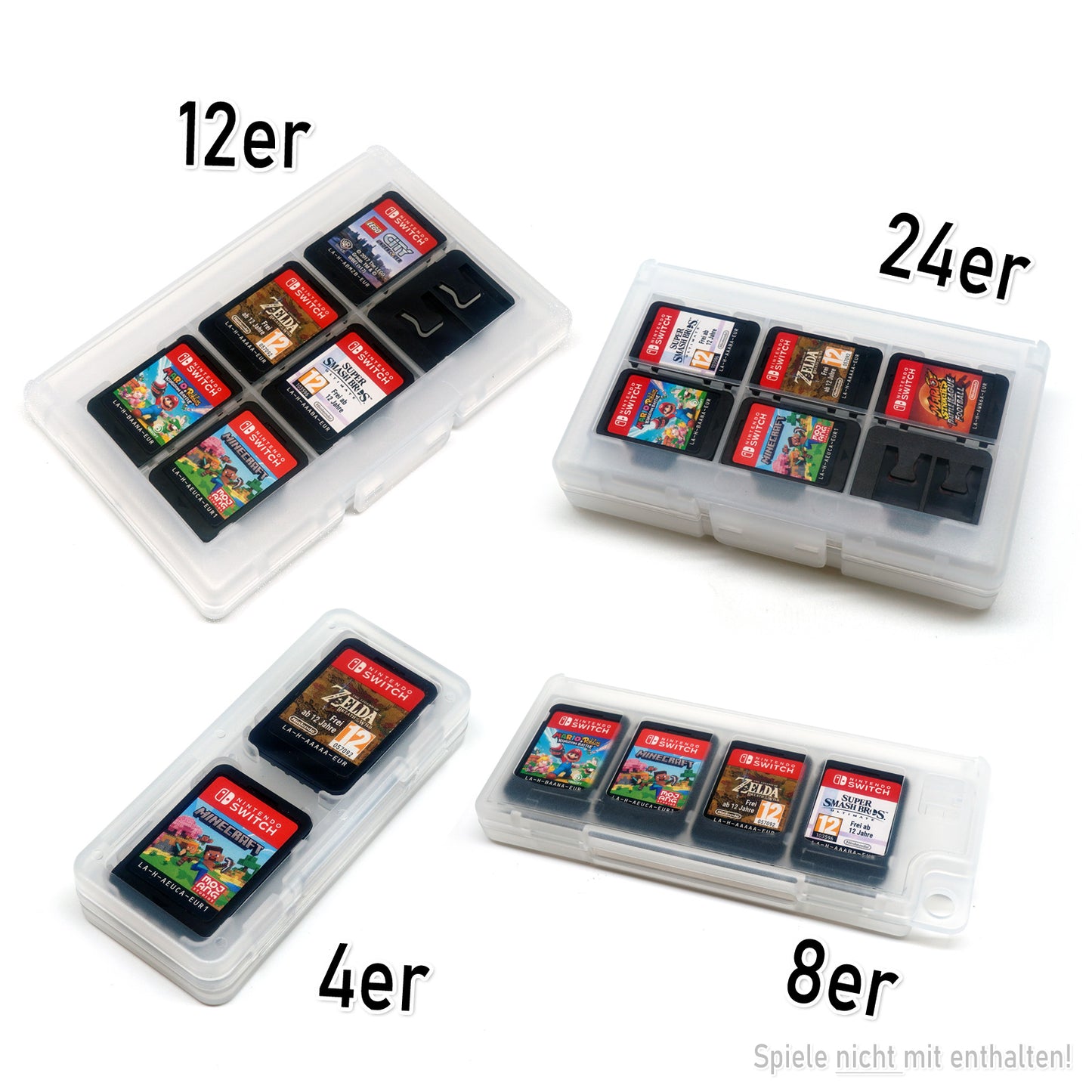 Switch Spiele Modul Case für bis 24 zu Games
