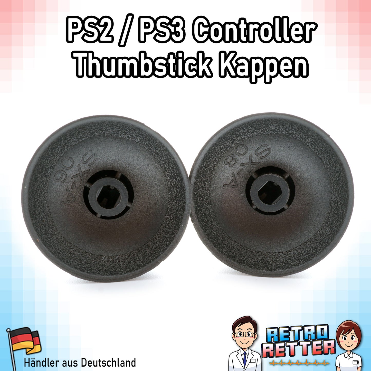 2x PS2 / PS3 Controller Thumbstick Caps