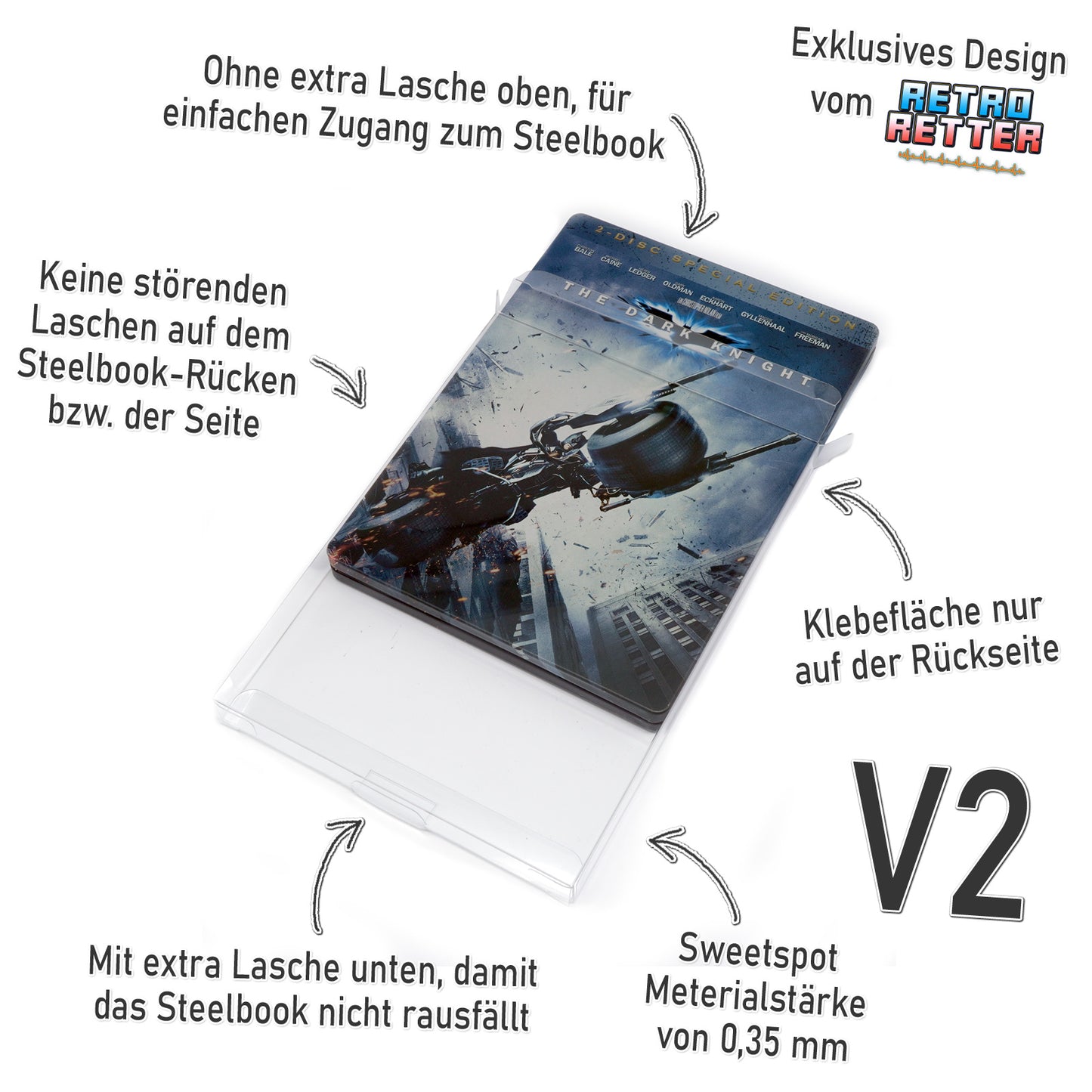 DVD Steelbook Schutzhüllen Exklusives RetroRetter V2 Design!