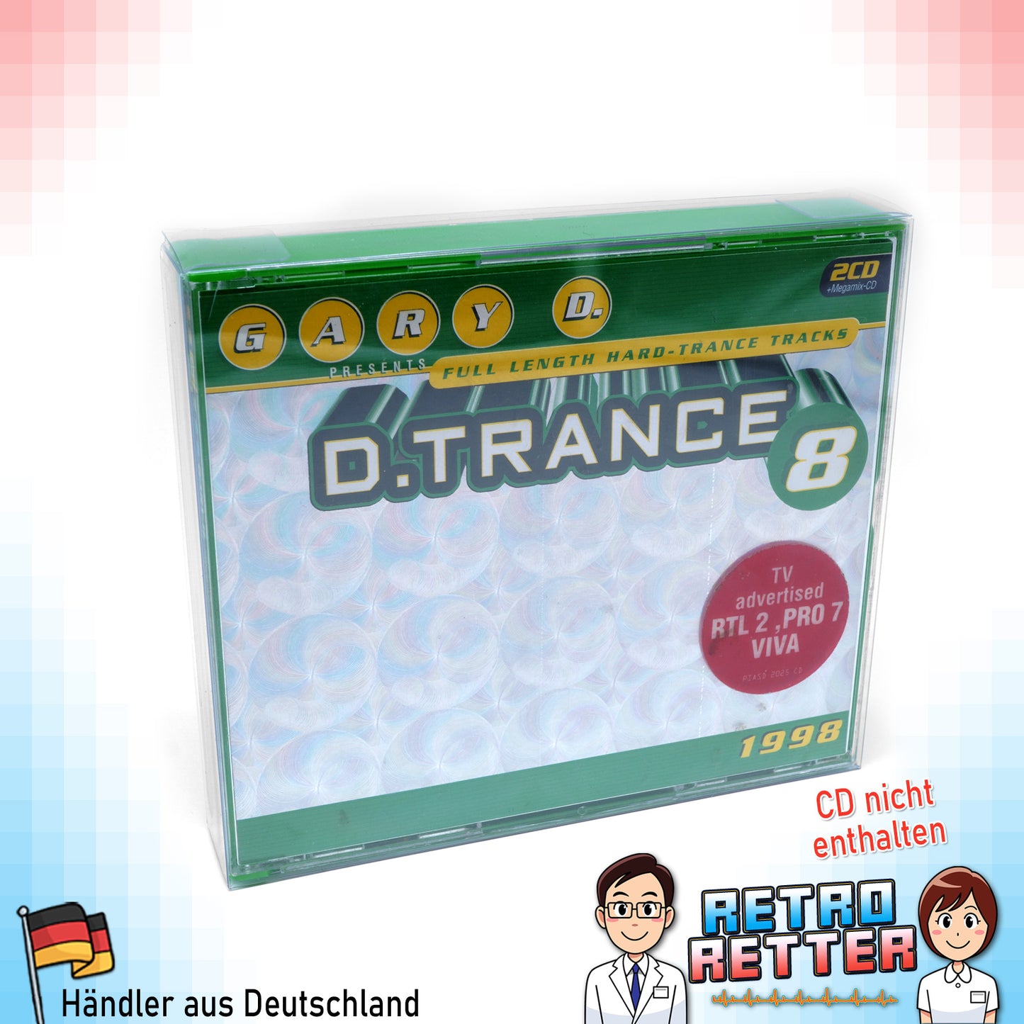 Musik Doppel CD / Multi CD Schutzhüllen Exklusives RetroRetter V2 Design!