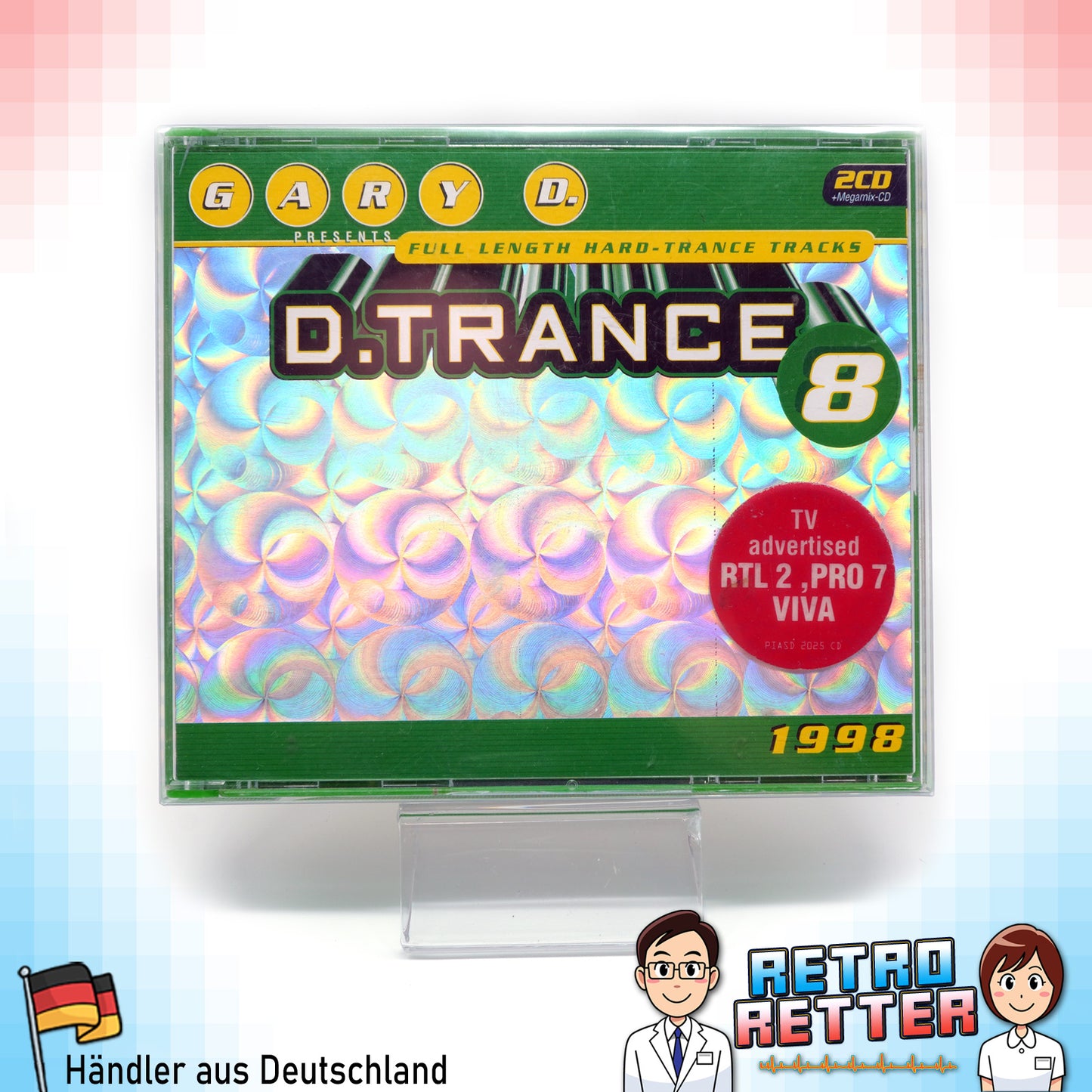 Musik Doppel CD / Multi CD Schutzhüllen Exklusives RetroRetter V2 Design!