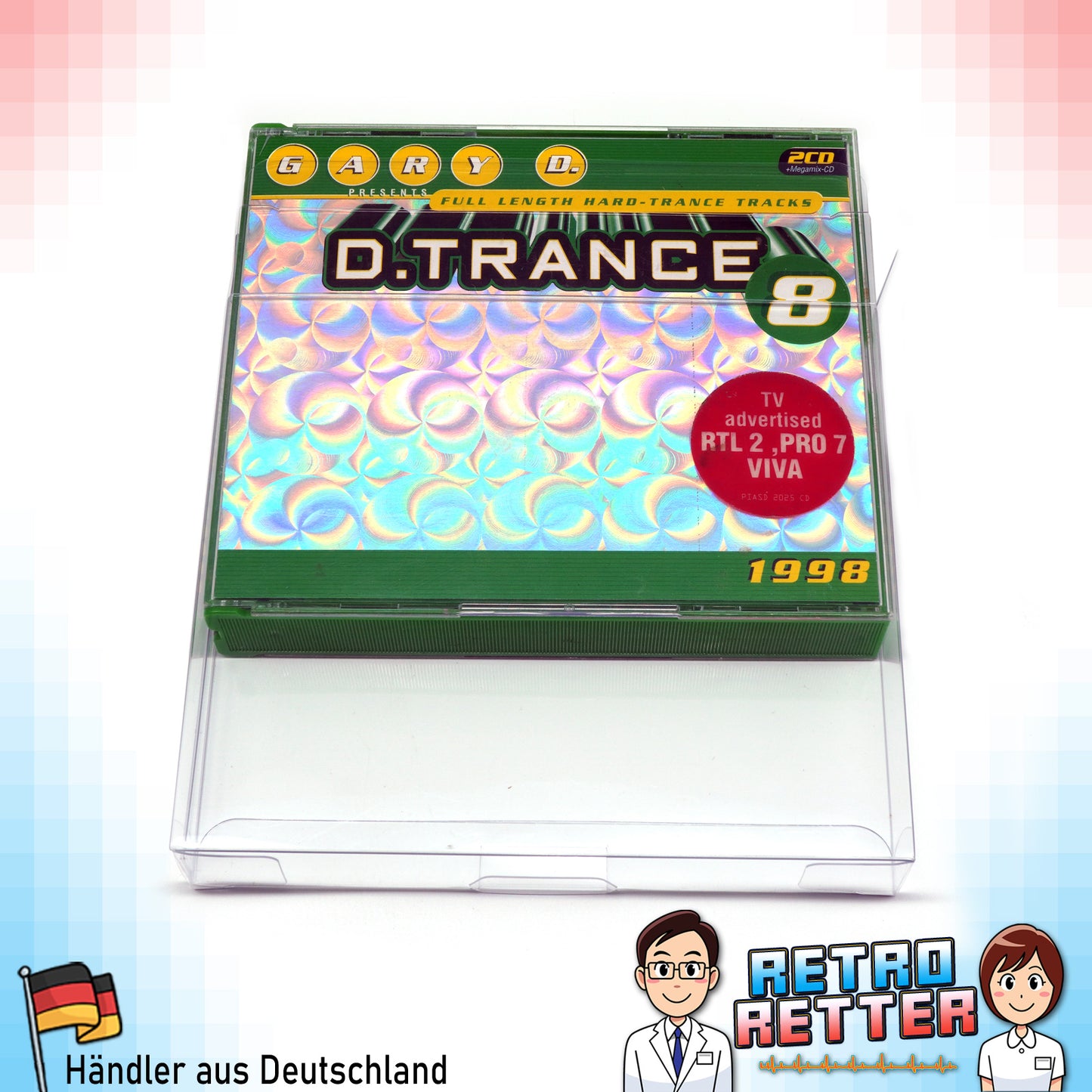 Musik Doppel CD / Multi CD Schutzhüllen Exklusives RetroRetter V2 Design!