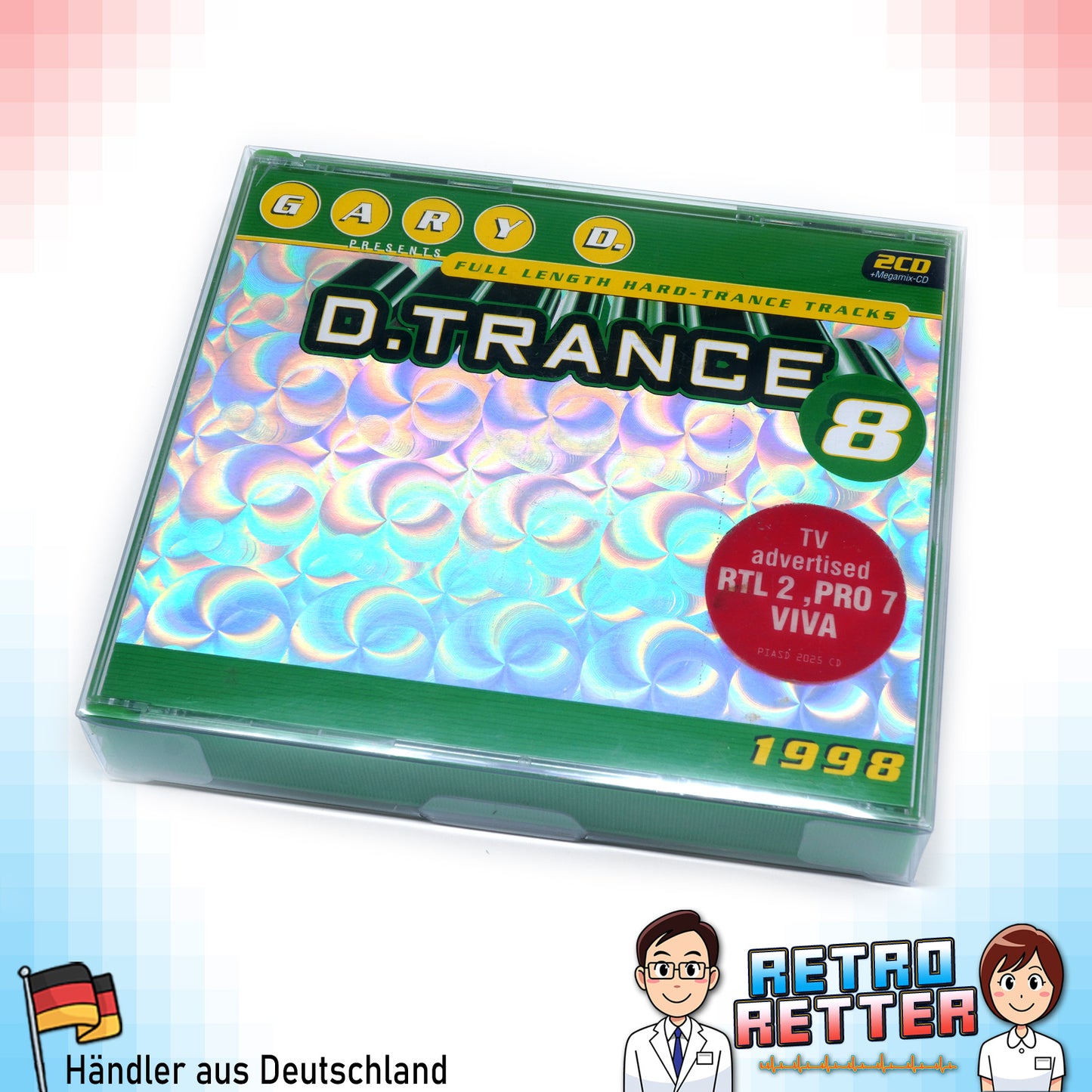 Musik Doppel CD / Multi CD Schutzhüllen Exklusives RetroRetter V2 Design!