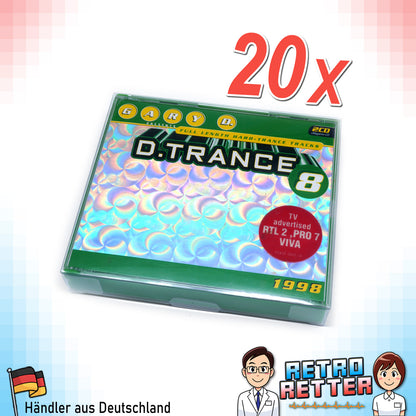 Musik Doppel CD / Multi CD Schutzhüllen Exklusives RetroRetter V2 Design!