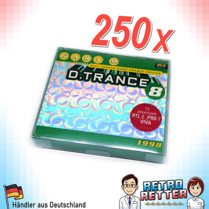 Musik Doppel CD / Multi CD Schutzhüllen Exklusives RetroRetter V2 Design!