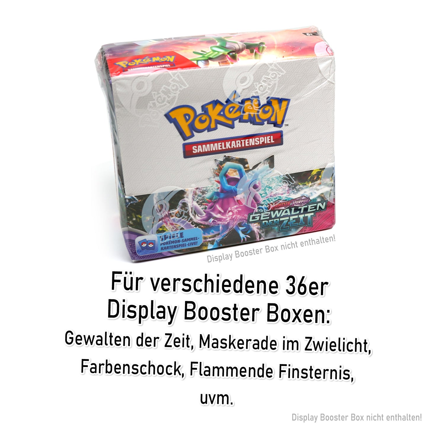 Schutzhülle für Pokemon 36er Booster-Display