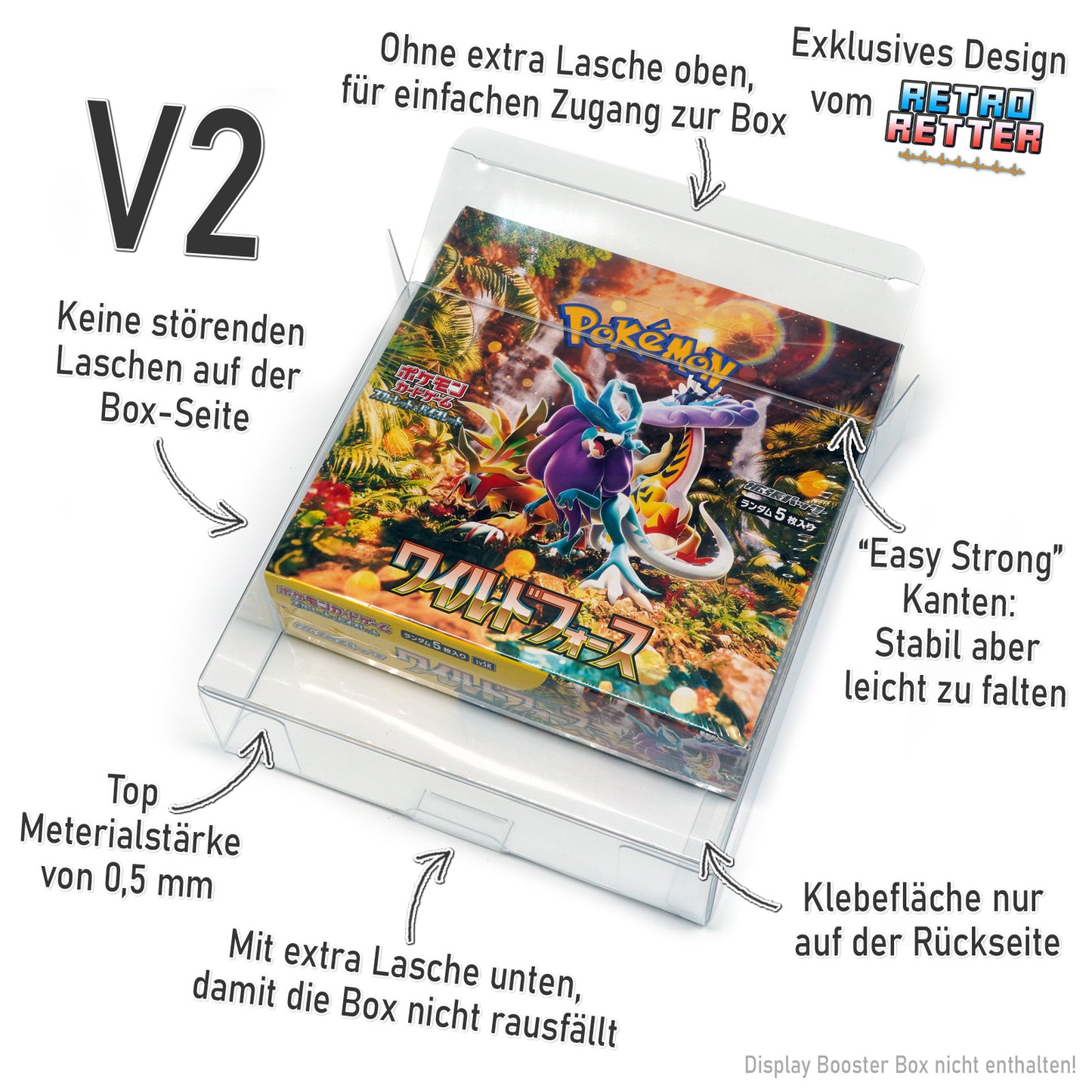 Schutzhülle für jap. Pokemon 30er / 20er Booster-Displays