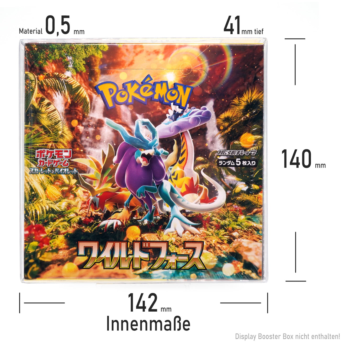 Schutzhülle für jap. Pokemon 30er / 20er Booster-Displays