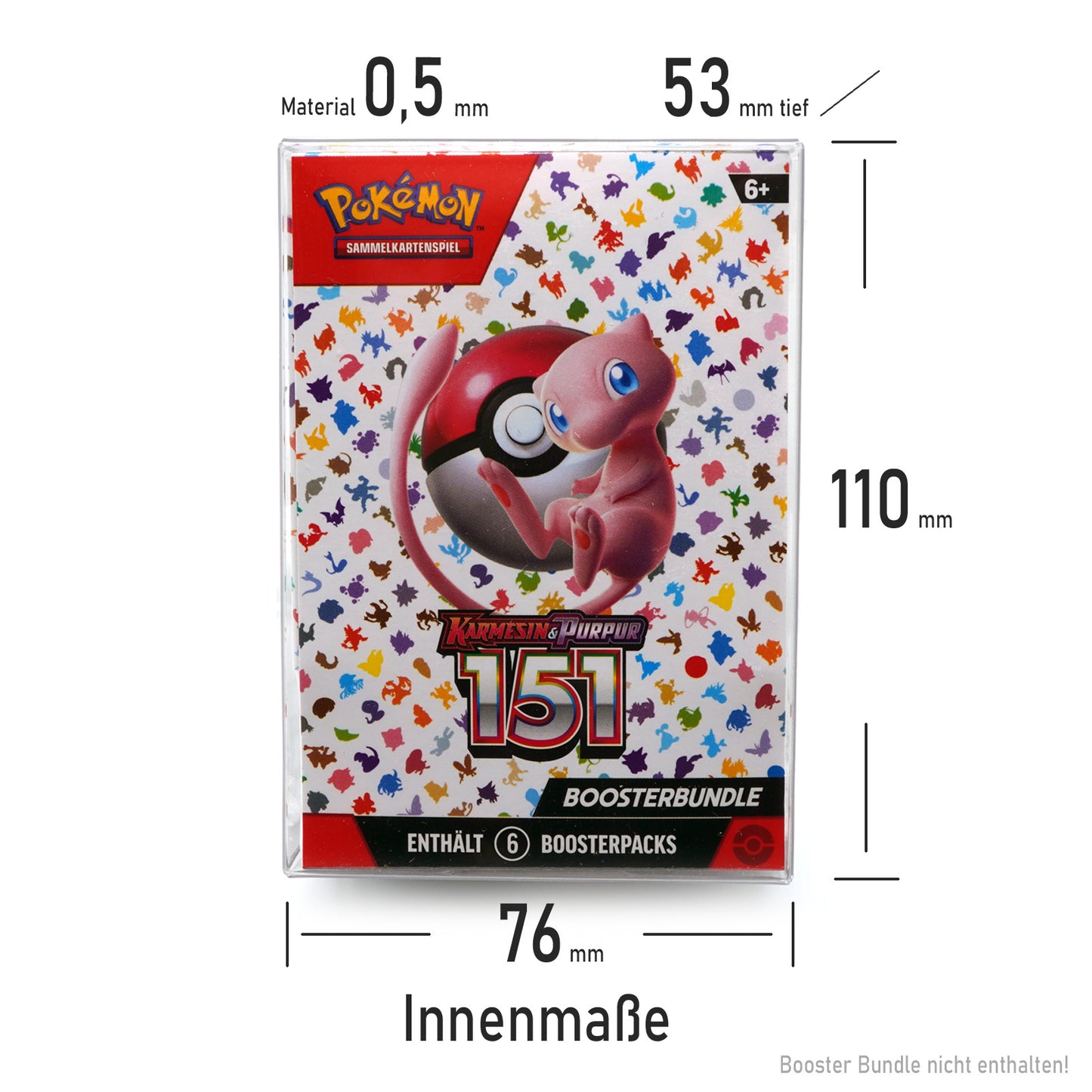 Schutzhülle für Pokemon 151 Booster Bundle & PreRelease Kits