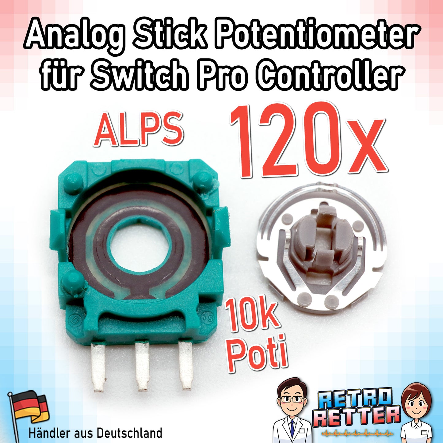 Potentiometer für PlayStation, Xbox und Switch Controller Analog-Sticks