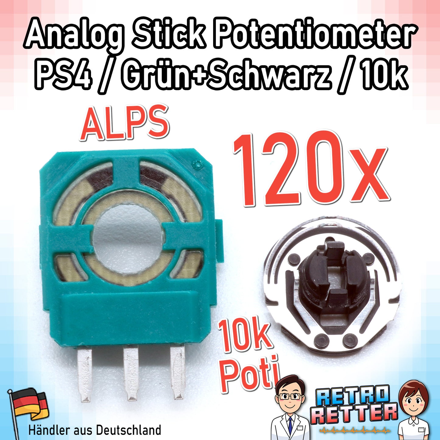 Potentiometer für PlayStation, Xbox und Switch Controller Analog-Sticks