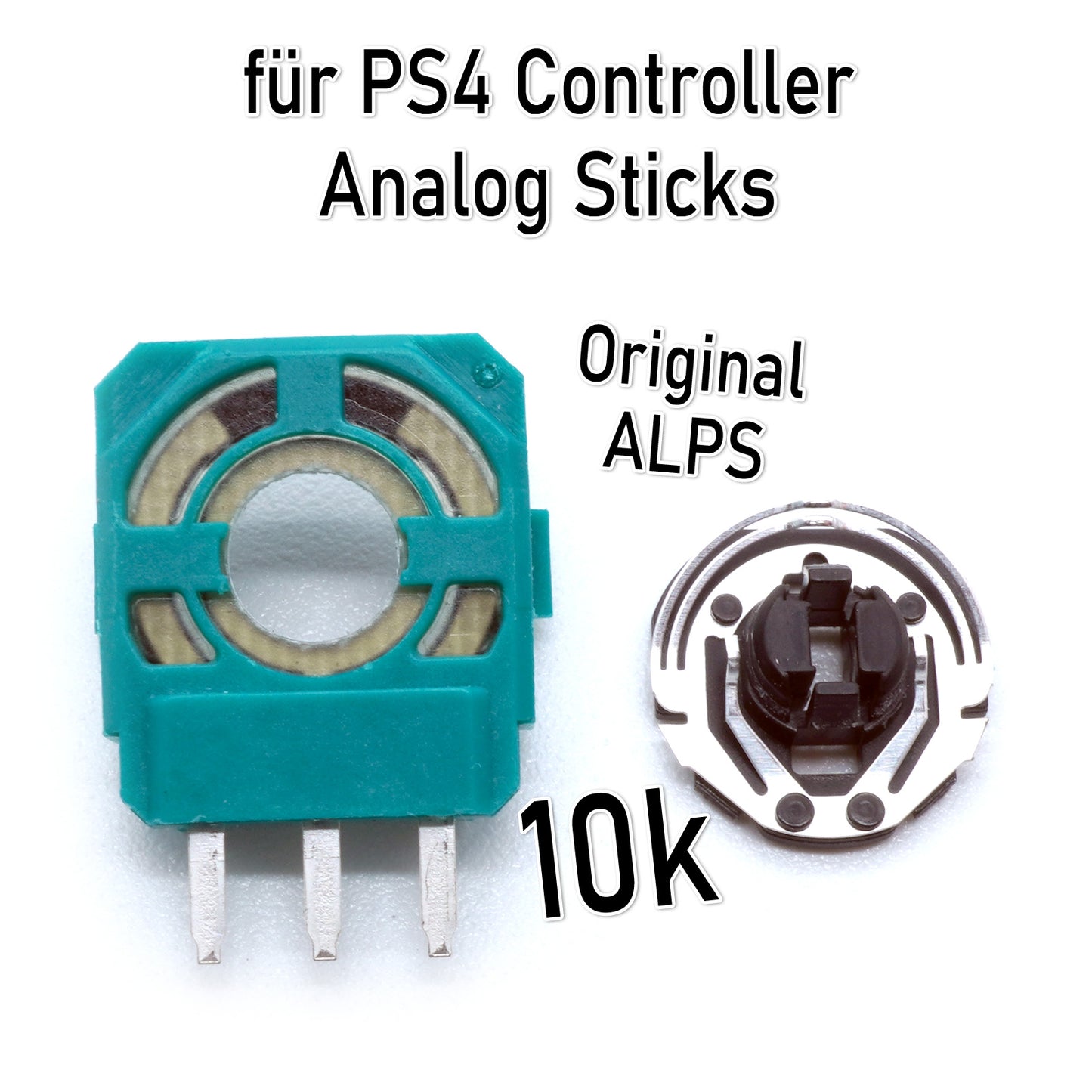 Potis für PS4 Controller Analog-Sticks - Neu, original Hersteller, 10k Poti schwarz -