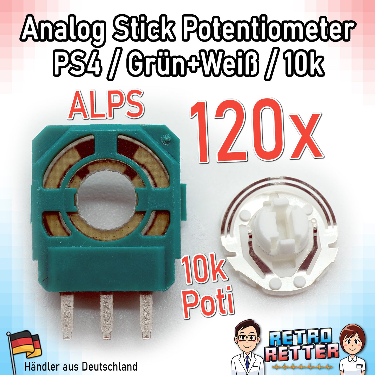 Potentiometer für PlayStation, Xbox und Switch Controller Analog-Sticks