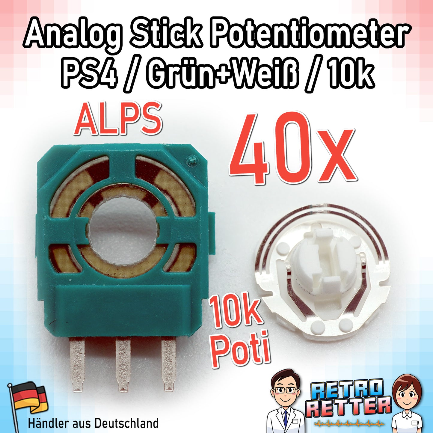 Potentiometer für PlayStation, Xbox und Switch Controller Analog-Sticks