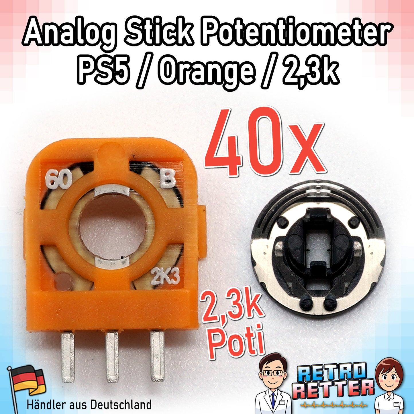Potentiometer für PlayStation, Xbox und Switch Controller Analog-Sticks