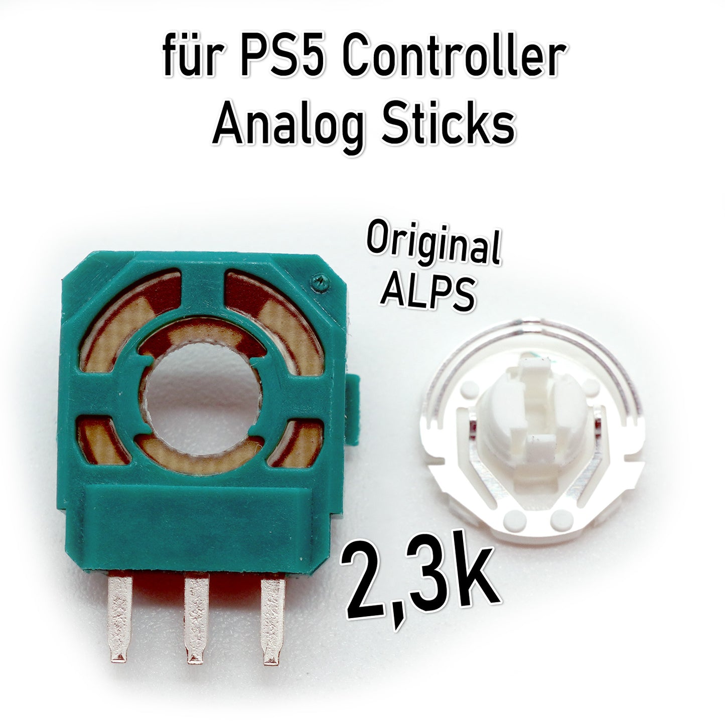 Potis für PS5 Controller Analog-Sticks - Neu, original Hersteller, 2,3k Poti weiß -
