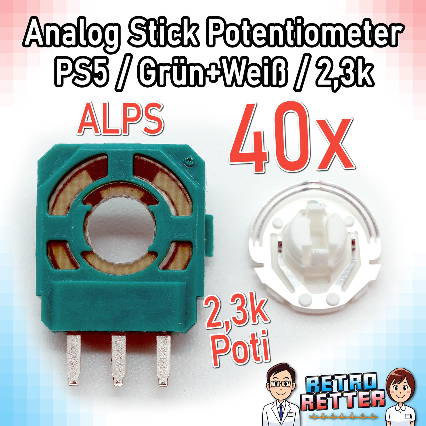 Potentiometer für PlayStation, Xbox und Switch Controller Analog-Sticks