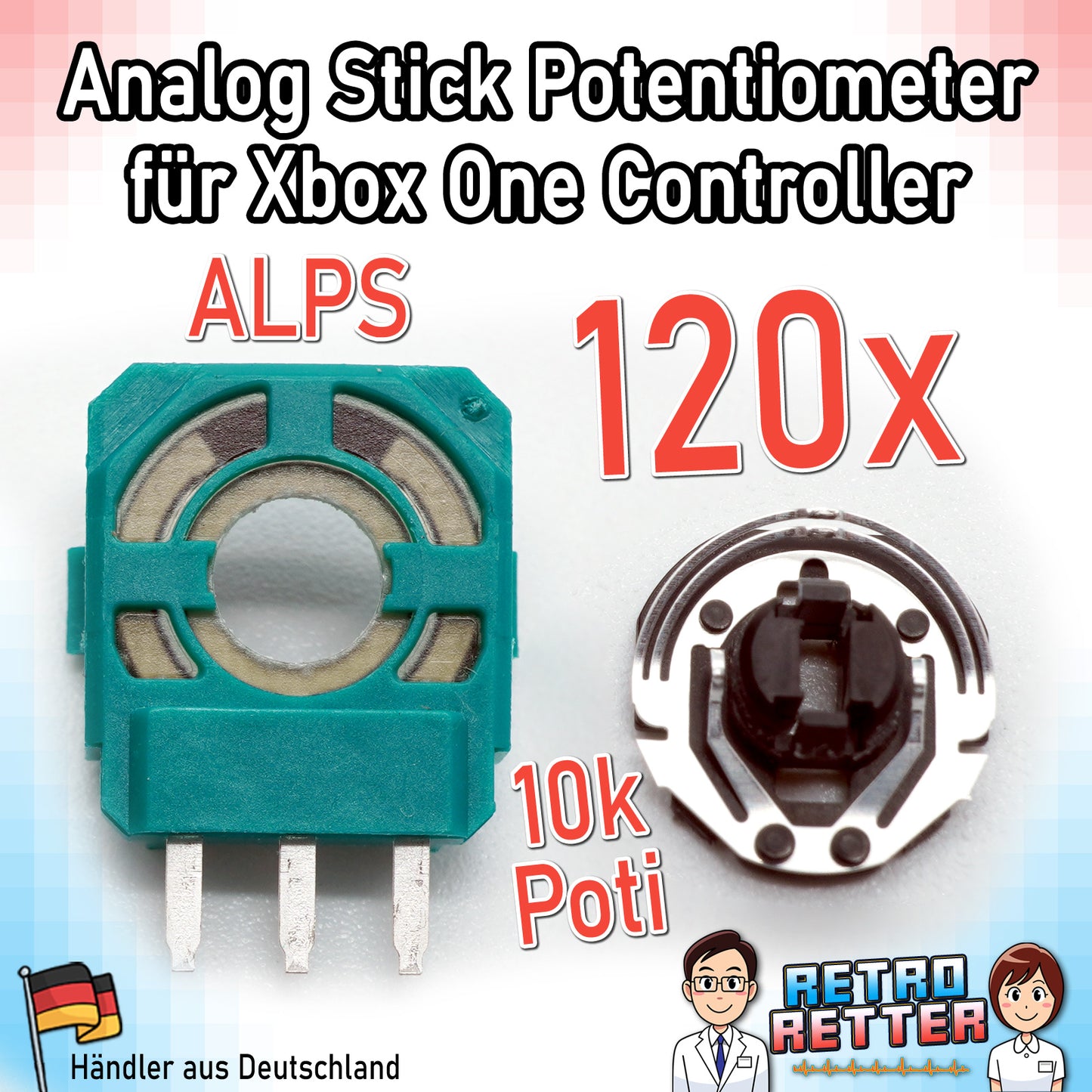Potentiometer für PlayStation, Xbox und Switch Controller Analog-Sticks