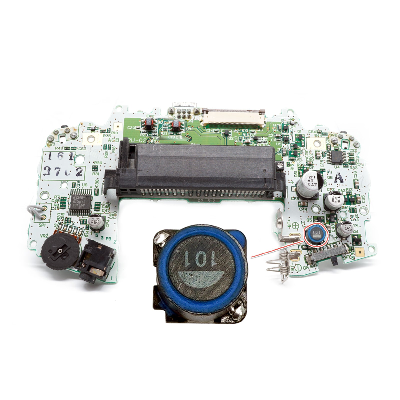 #ReCapKing L1 Induktor für Nintendo GBA Platine