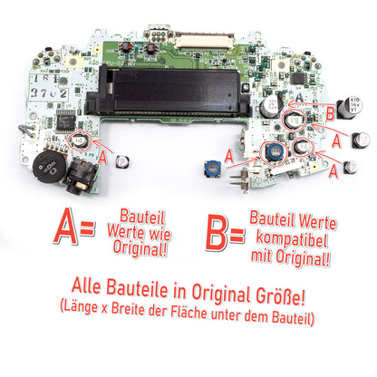 #ReCapKing Kondensatoren & Induktor Set für GAME BOY Advance Platine