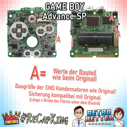#ReCapKing Kondensatoren + Sicherungen für alle GAME BOY Varianten