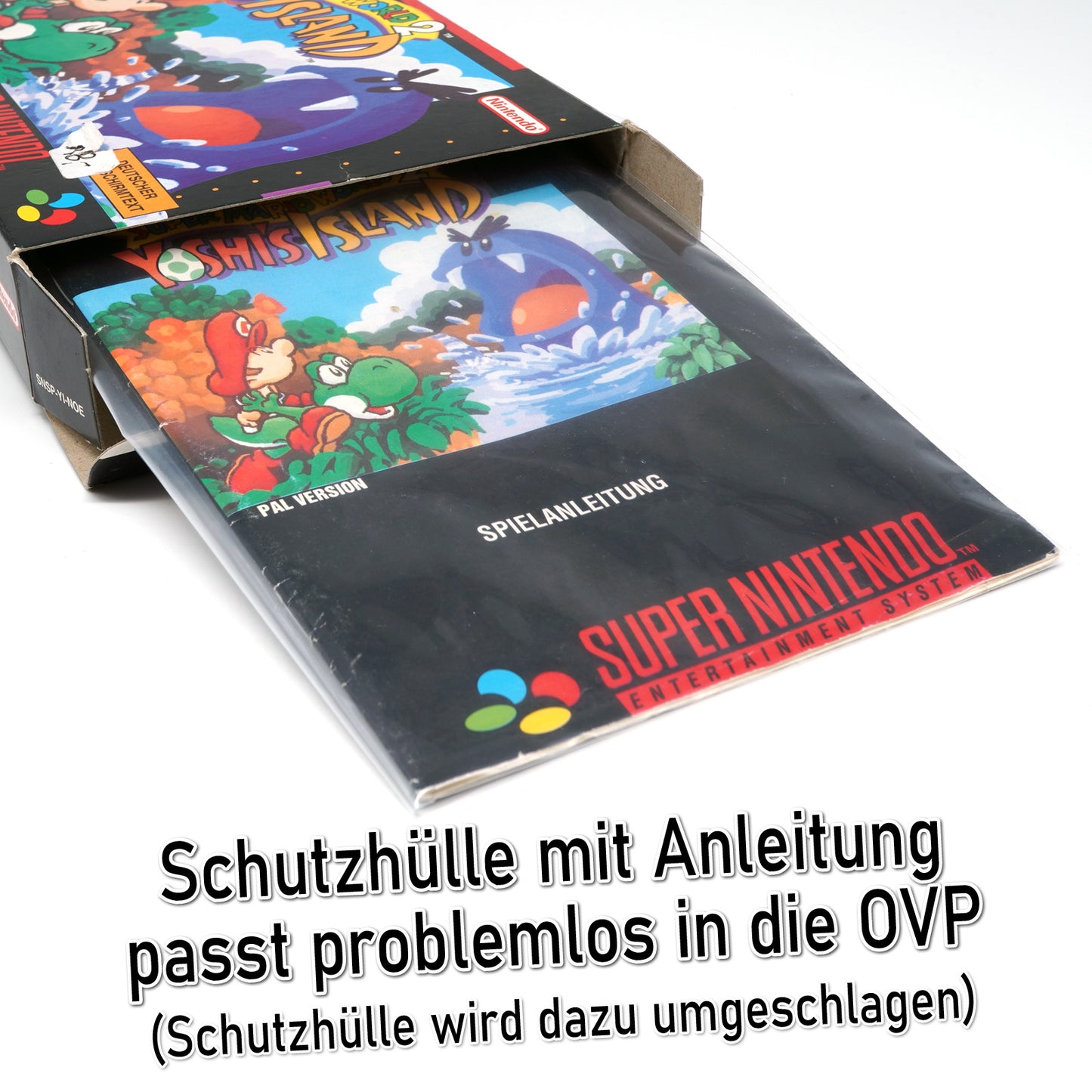 Hüllen für Super Nintendo Spiele Anleitungen