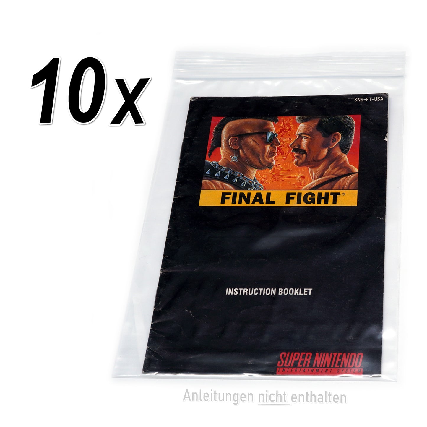 Hüllen für Super Nintendo Spiele Anleitungen