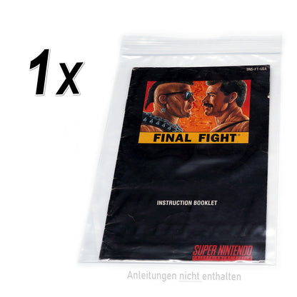 Hüllen für Super Nintendo Spiele Anleitungen