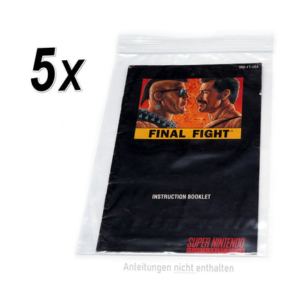 Hüllen für Super Nintendo Spiele Anleitungen