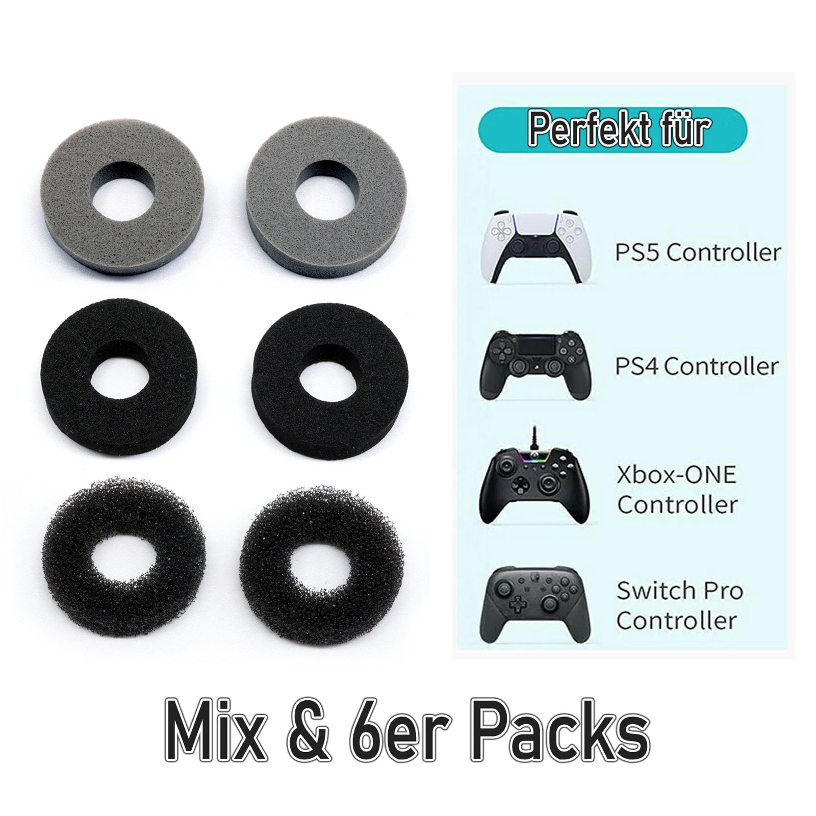 Controller Thumbstick Aim Assist Ringe PlayStation Xbox Switch