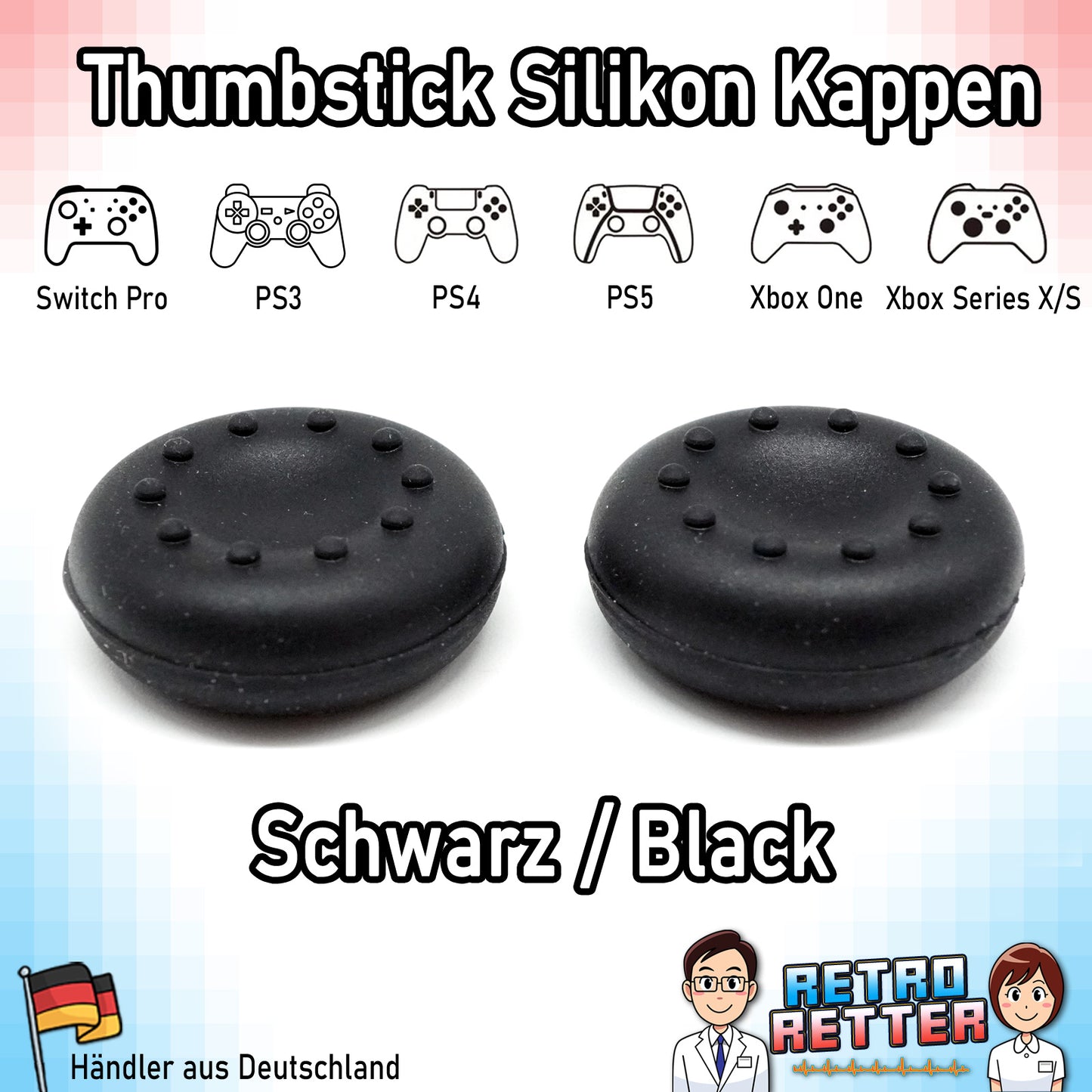 Controller Thumbstick Grip Kappen - für PlayStation, Xbox, Switch -