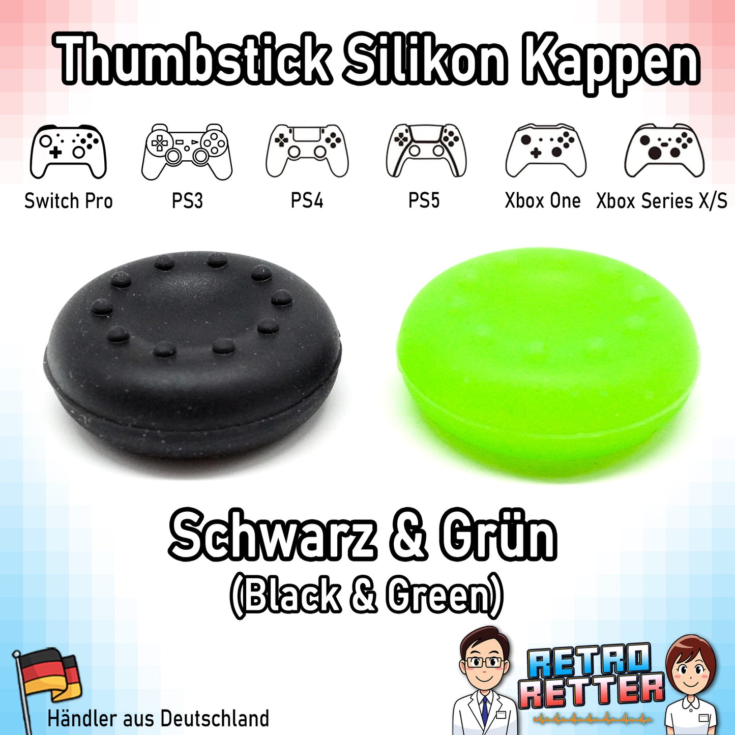 Controller Thumbstick Grip Kappen - für PlayStation, Xbox, Switch -