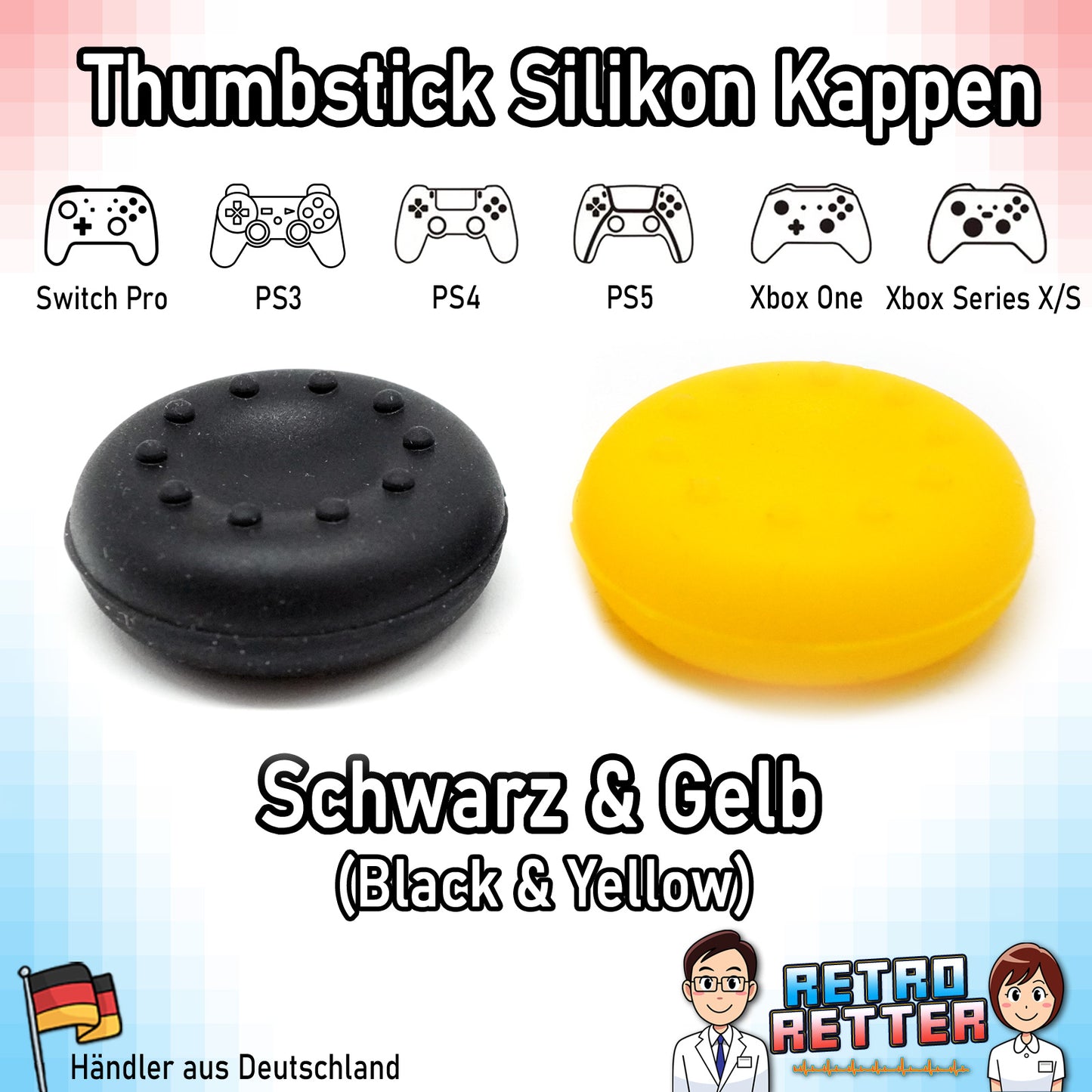 Controller Thumbstick Grip Kappen - für PlayStation, Xbox, Switch -